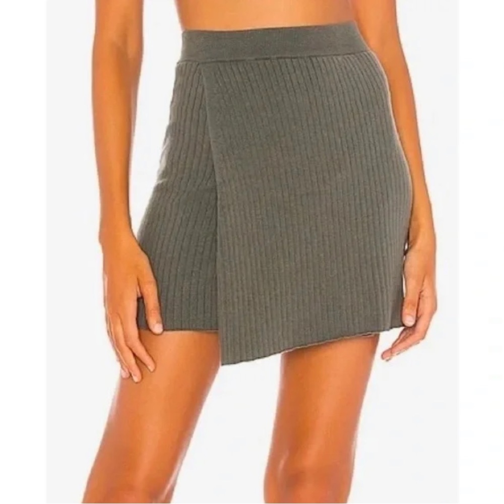 Free People Mod Wrap Cotton Knit Mini Skirt M - Picture 2 of 8